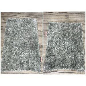 2 juicy couture bath mats rugs furry soft one large one smaller bath bathroom
